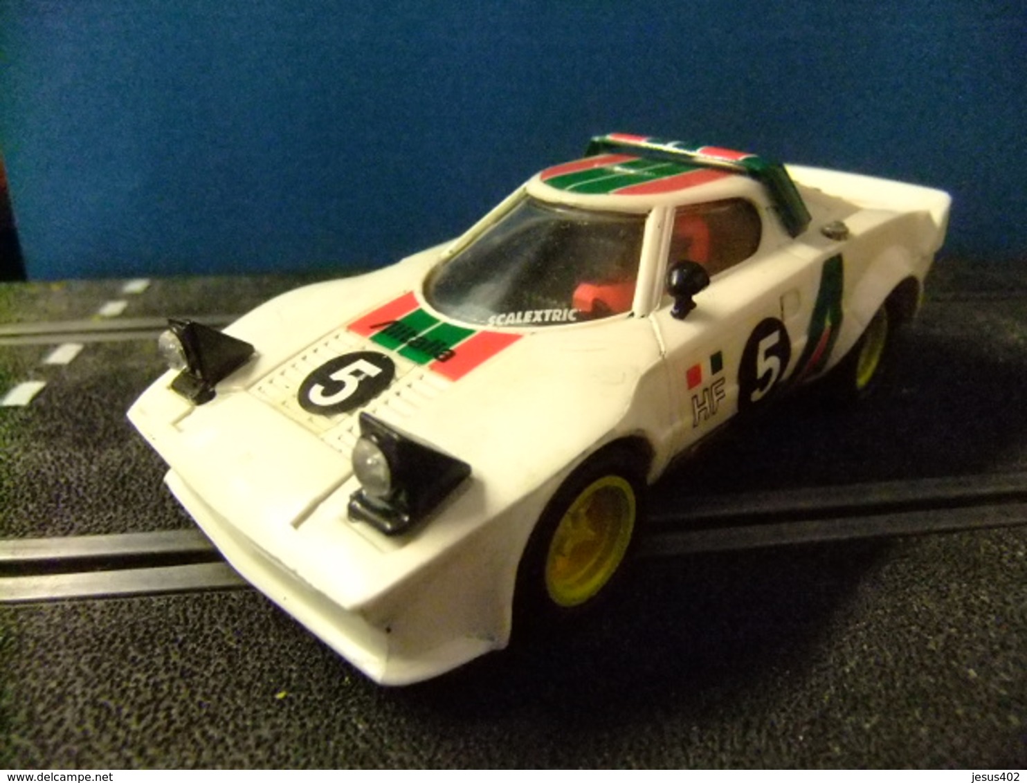 SCALEXTRIC LANCIA STRATOS Blanco Original EXIN Made In Spain - Circuitos Automóviles