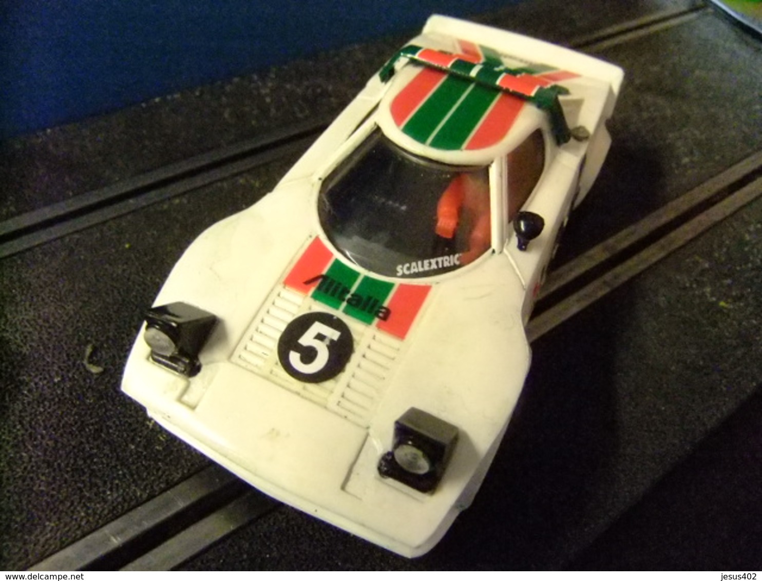 SCALEXTRIC LANCIA STRATOS Blanco Original EXIN Made In Spain - Circuitos Automóviles