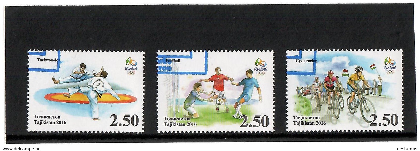 Tajikistan.2016 SO Games Rio 2016. 3v X 2.50 Michel # 736-39  (oo) - Tajikistan