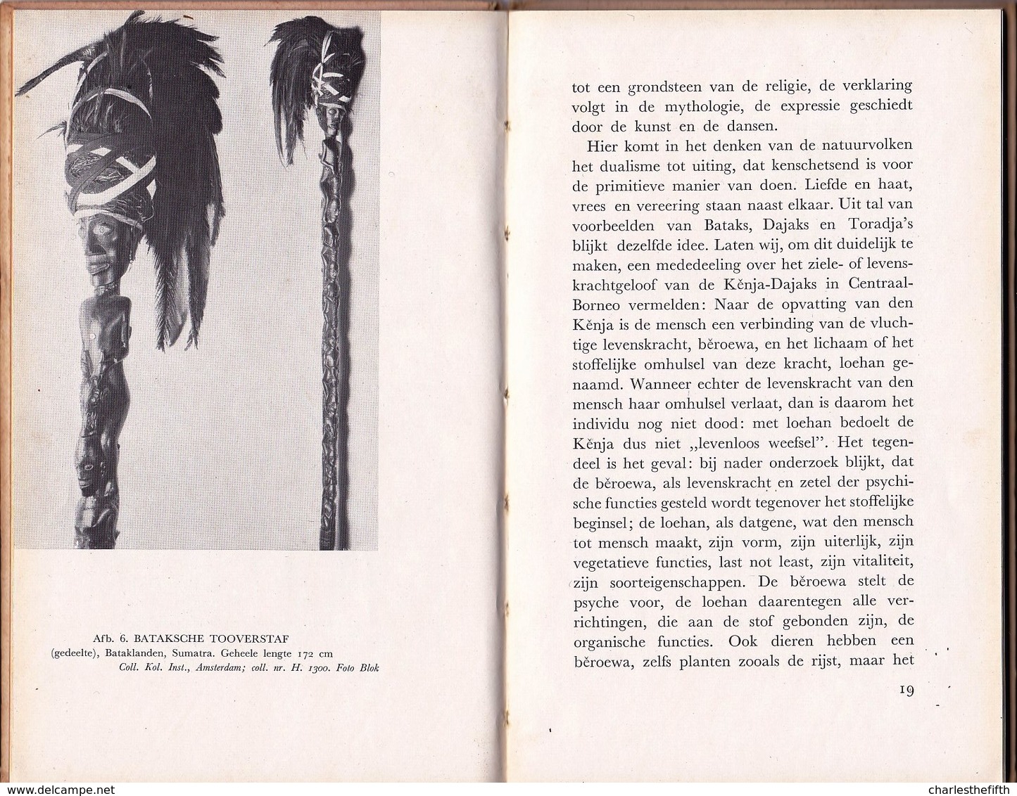 BATAKS - DAJAKS & TORADJA'S - Eerste Druk/first Edition 1940 With 19 Illustrations Masks Sorcery - Fetish - Art - Dutch - Antiguos