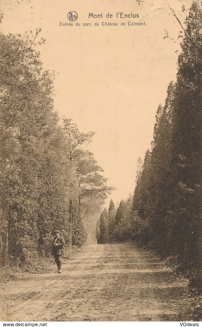 CPA - Belgique - Mont De L'enclus - Entrée Du Parc Du Château De Calmont - Kluisbergen