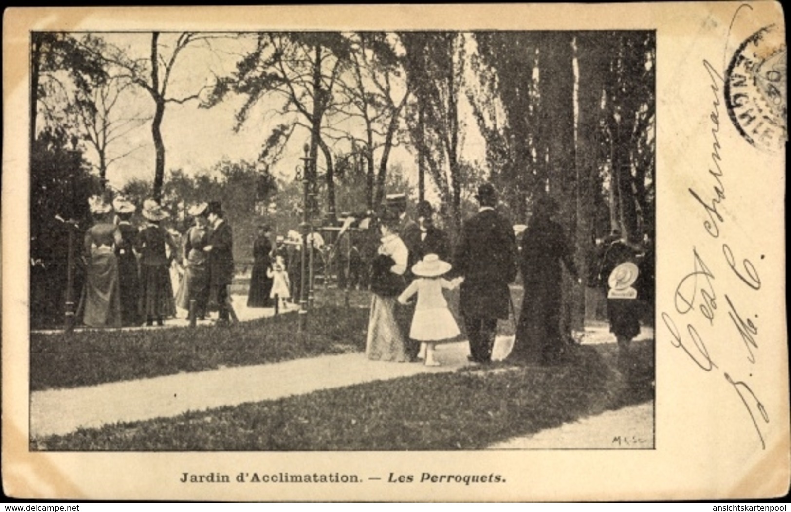 Cp Paris XVI. Passy, Jardin D'Acclimatation, Les Perroquets - Autres & Non Classés