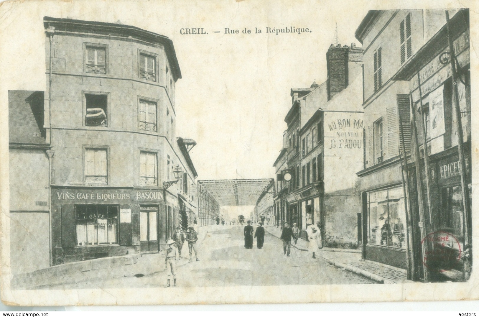 Creil; Rue De La République (devant 1914) - Non Voyagé. - Creil