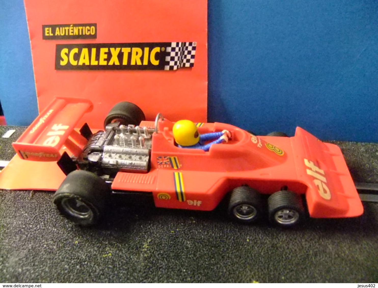 SCALEXTRIC EXIN TYRRELL P 34 F 1 ROJO 8 PILOTO DEPAILLER // ORIGINAL AÑO 1977 - Circuitos Automóviles