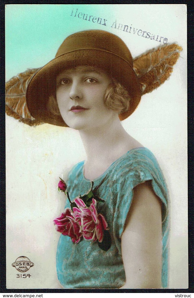 FEMME - CP - Jeune Femme Avec Chapeau - Circulé - Circulated - Gelaufen - 1923. - Women