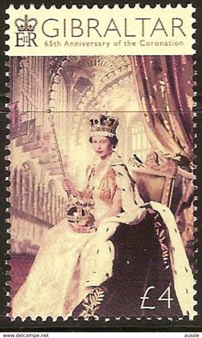 Gibraltar 2018 Micheln° 1856 *** MNH  6hth Anniversary Coronation Queen Elizabeth II - Gibraltar