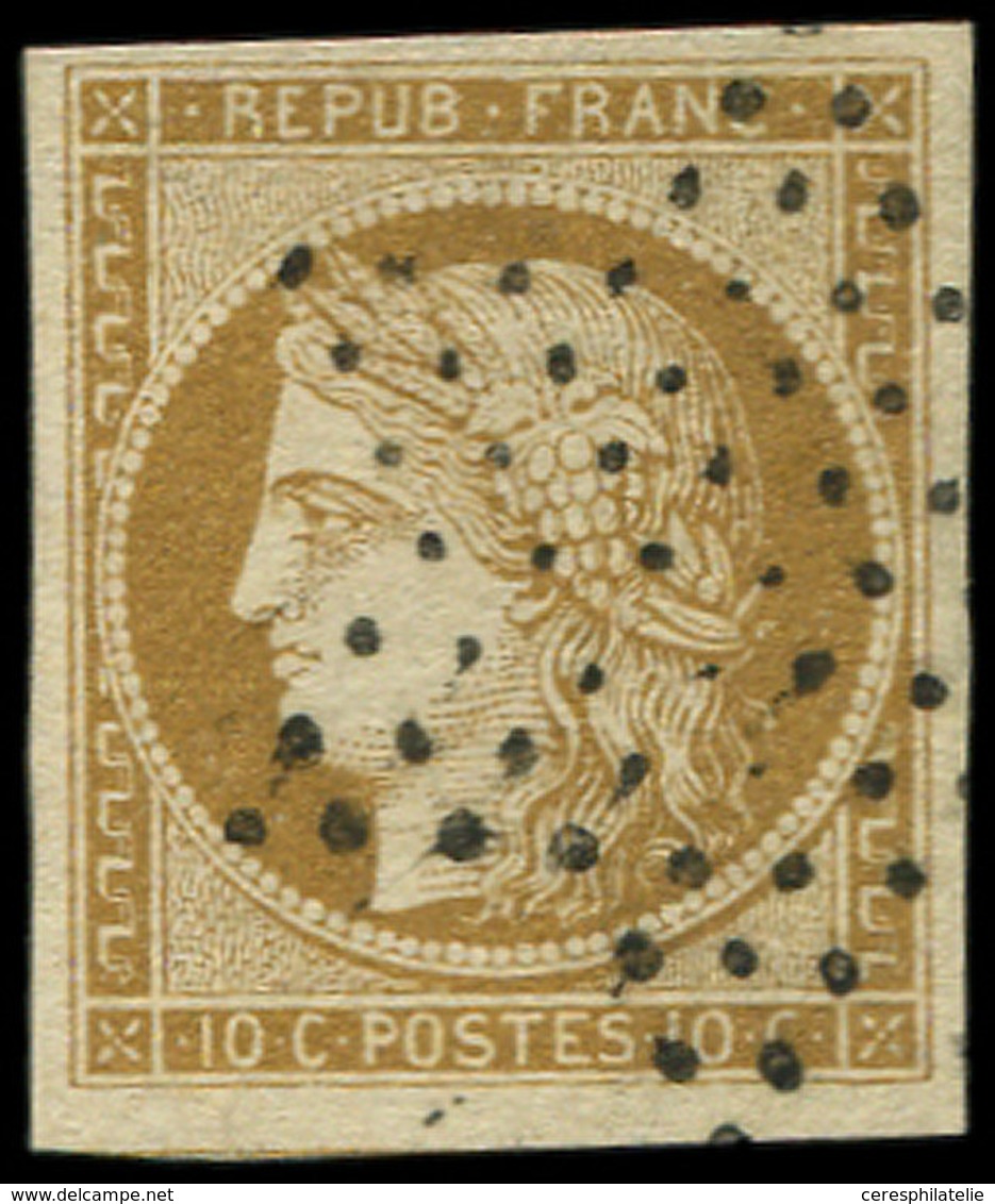 EMISSION DE 1849 - 1    10c. Bistre-jaune, Oblitéré ETOILE, TTB - 1849-1850 Cérès