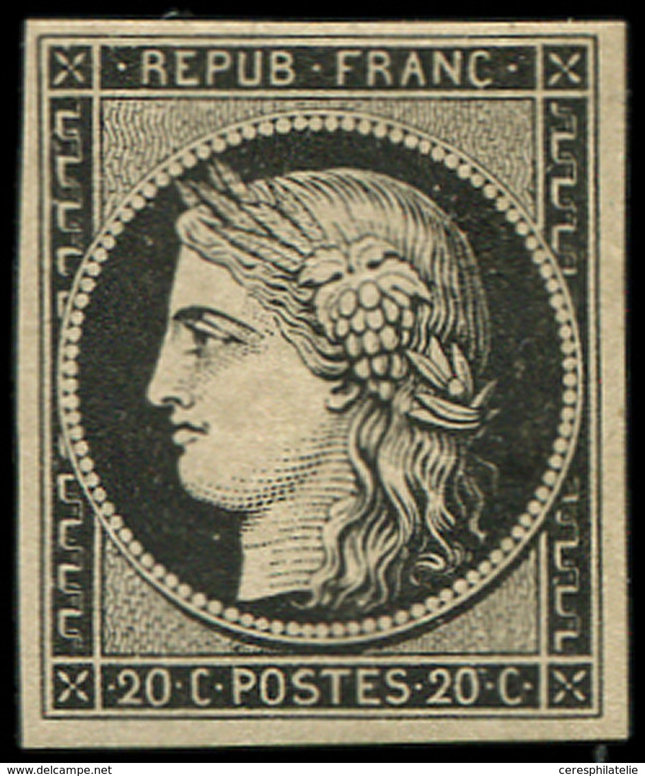 * EMISSION DE 1849 - 3    20c. Noir Sur Jaune, TB - 1849-1850 Cérès