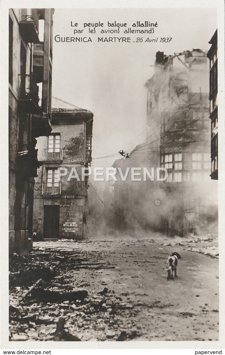 Spain  Vizcaya GUERNICA Air Raid Damage 1937 Civil War 6pcs RP Sp337 - Vizcaya (Bilbao)