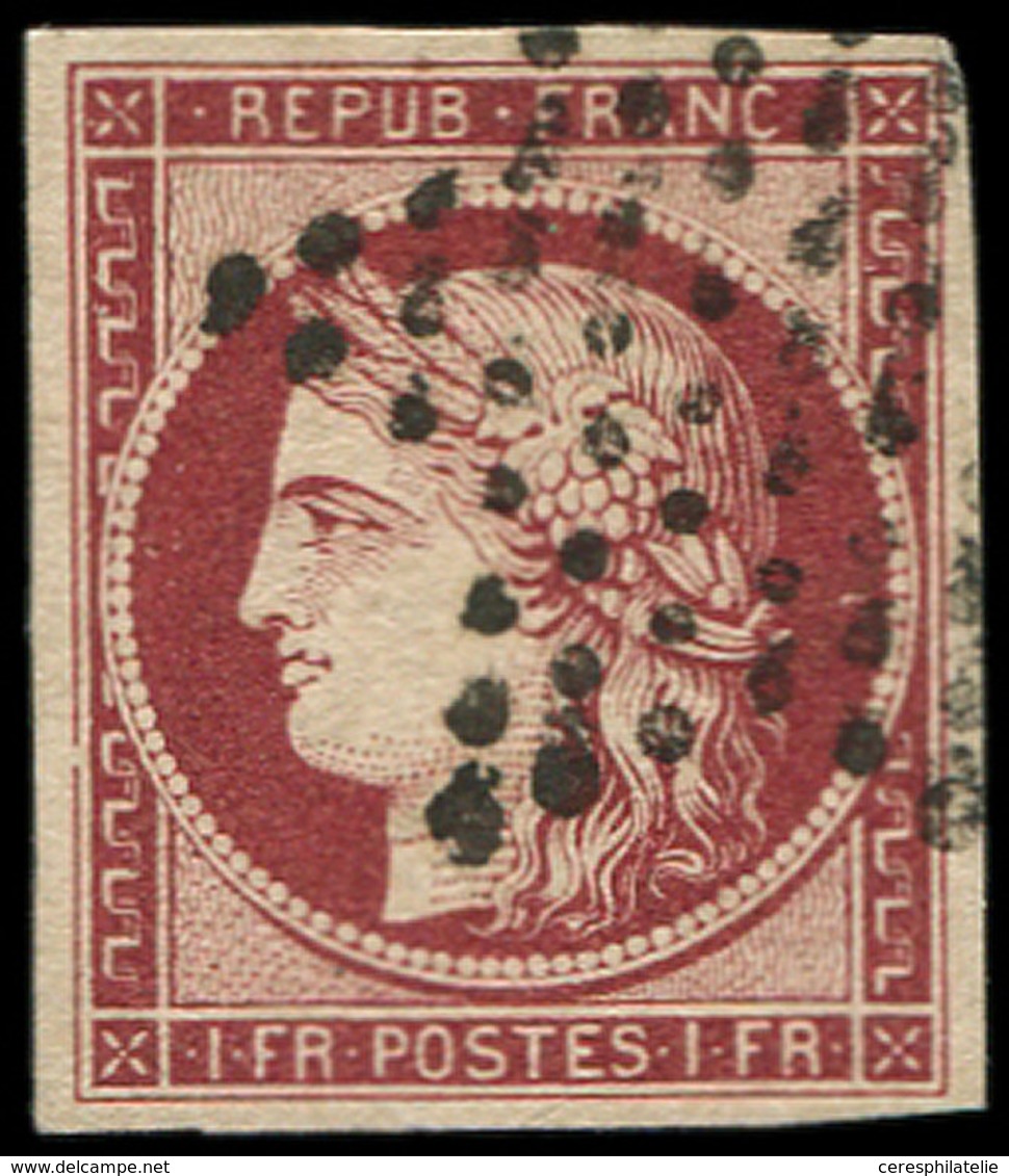 EMISSION DE 1849 - 6     1f. Carmin, Obl. ETOILE, TTB - 1849-1850 Ceres