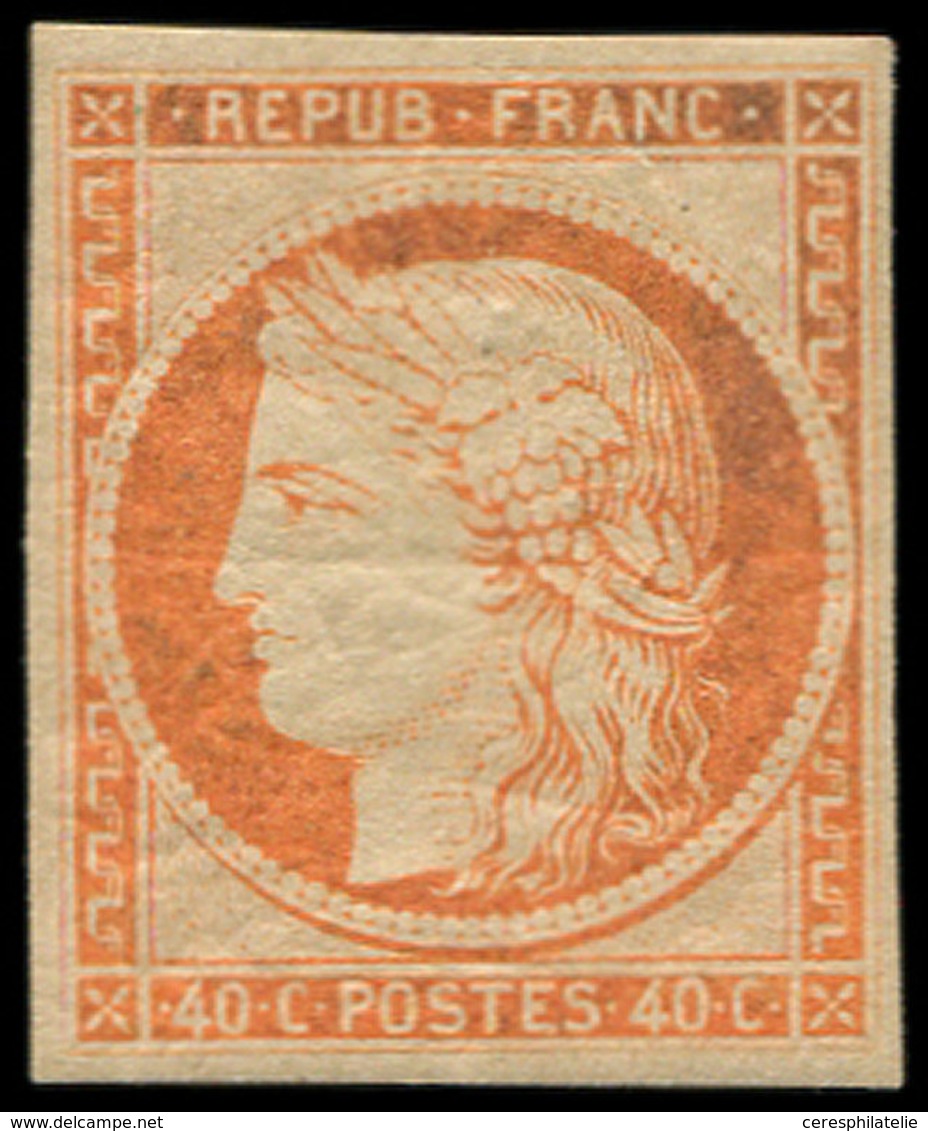 * EMISSION DE 1849 - R5g  40c. Orange, REIMPRESSION, TB - 1849-1850 Cérès