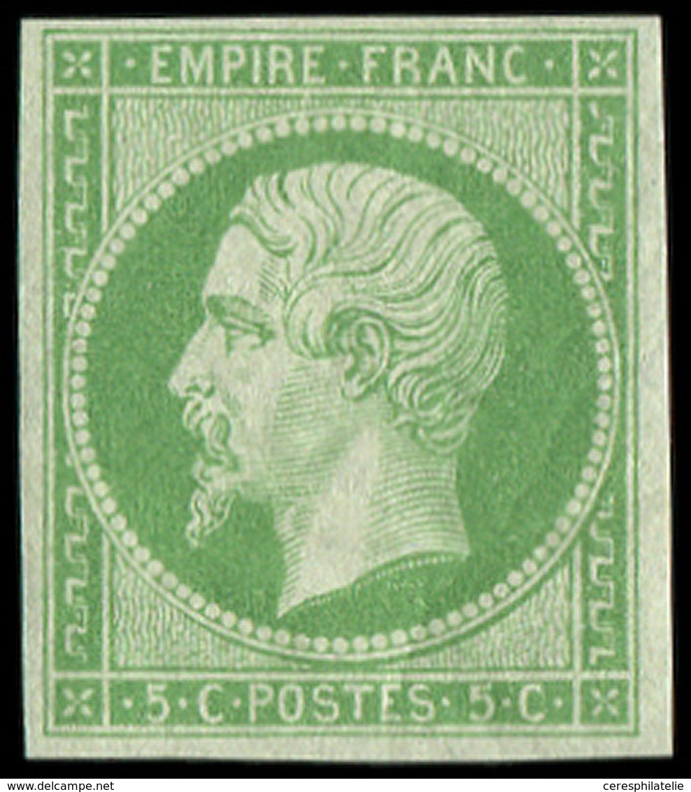 ** EMPIRE NON DENTELE - 12    5c. Vert, Fraîcheur Postale, TTB - 1853-1860 Napoléon III.