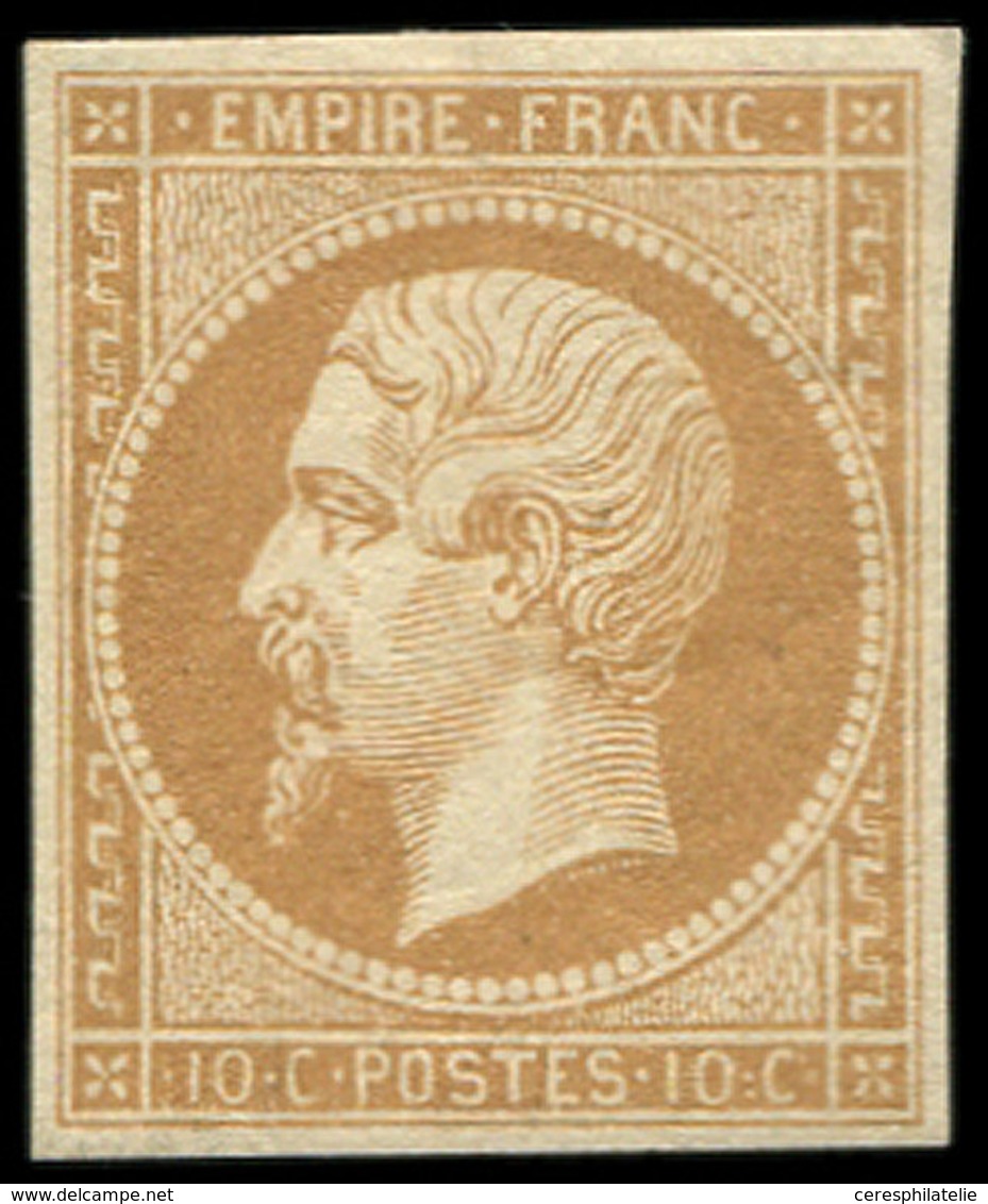* EMPIRE NON DENTELE - 13B  10c. Brun Clair, T II, Très Frais, TB - 1853-1860 Napoléon III