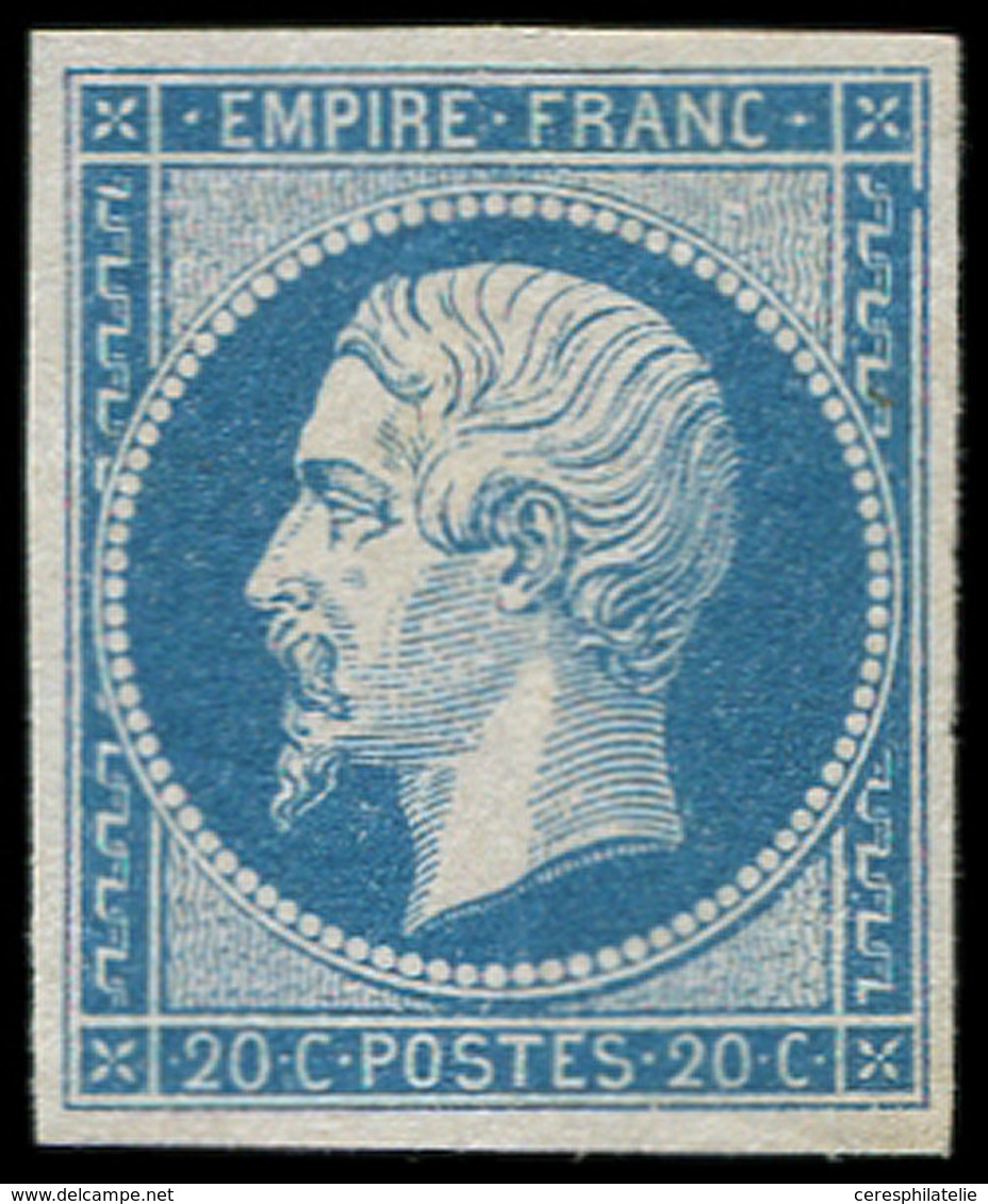 * EMPIRE NON DENTELE - 14A  20c. Bleu, T I, Frais Et TB - 1853-1860 Napoléon III.