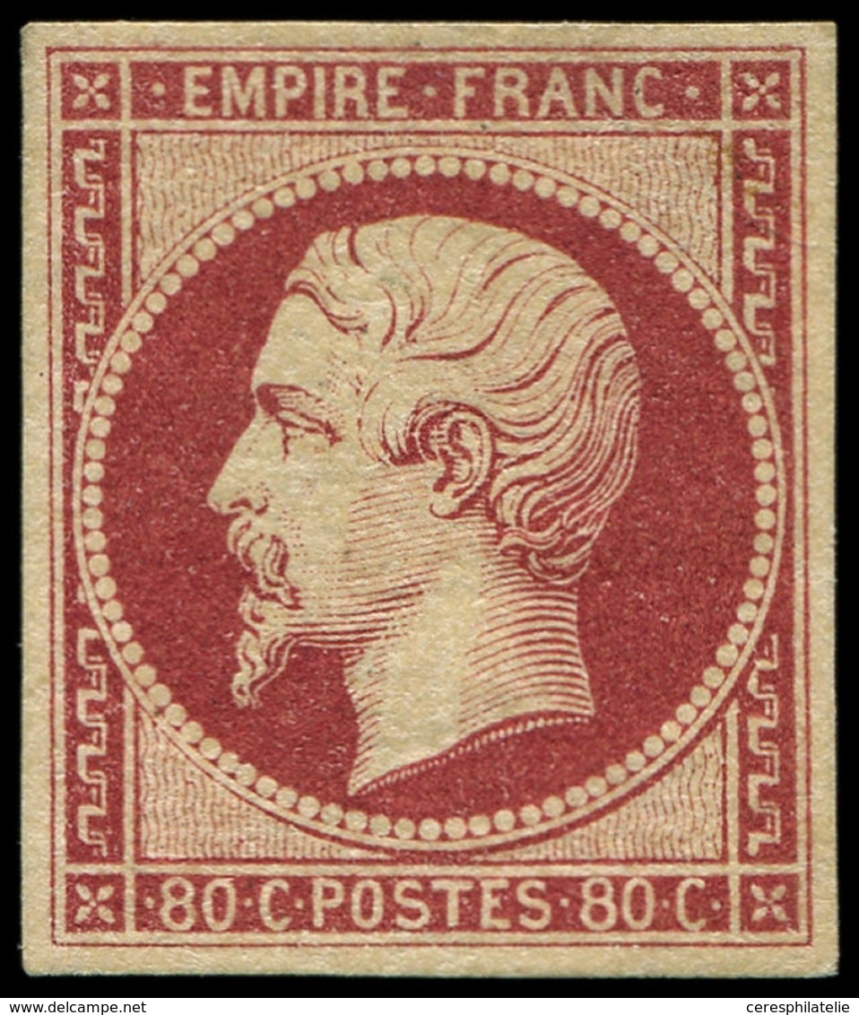 * EMPIRE NON DENTELE - 17A  80c. Carmin, Quasiment **, Très Frais Et TB. C - 1853-1860 Napoléon III.