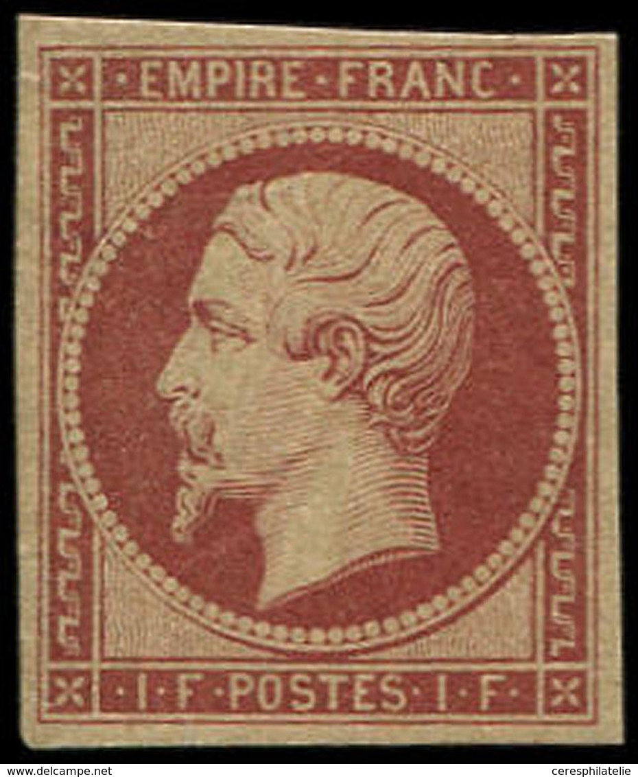 * EMPIRE NON DENTELE - R18d  1f. Carmin, REIMPRESSION, TB - 1853-1860 Napoleone III