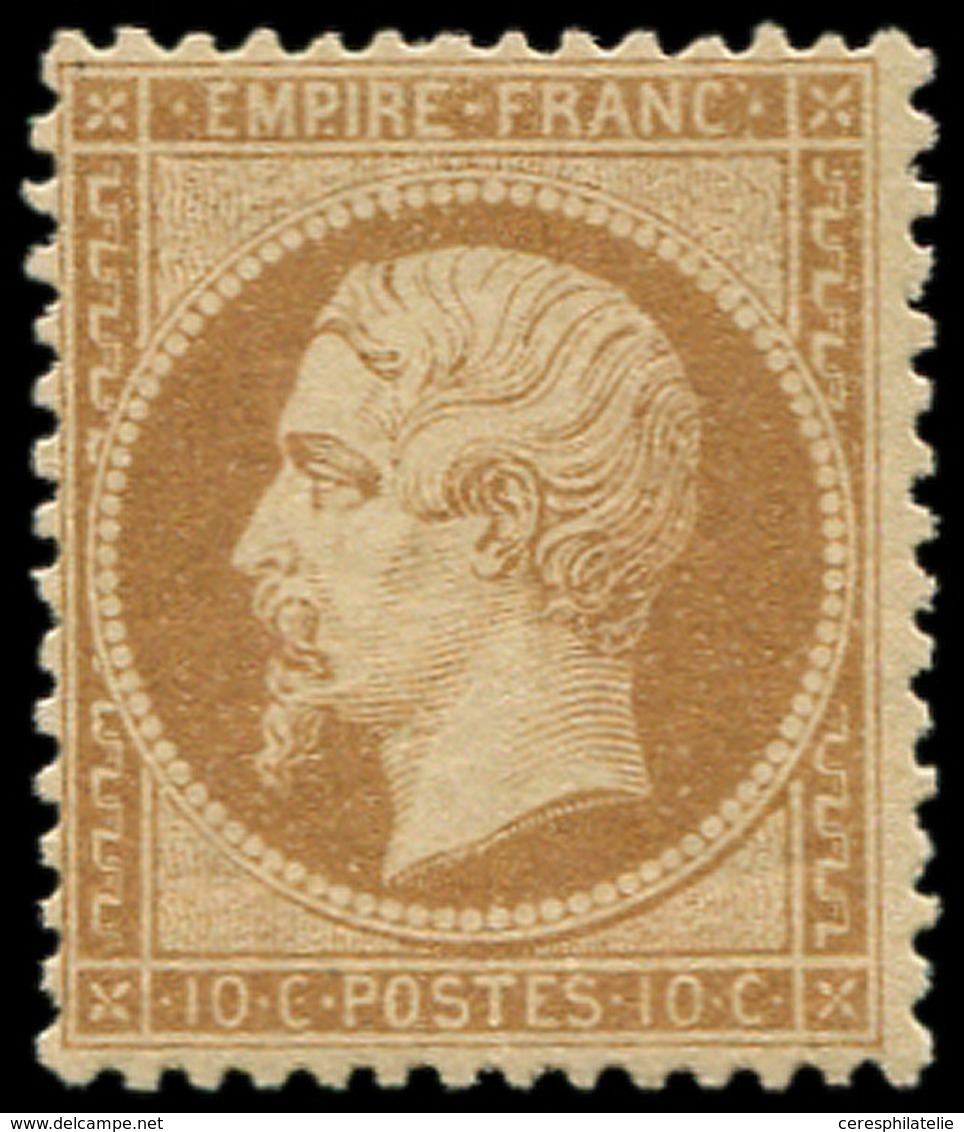 * EMPIRE DENTELE - 21b  10c. Bistre-brun, Très Frais Et TB - 1862 Napoléon III.