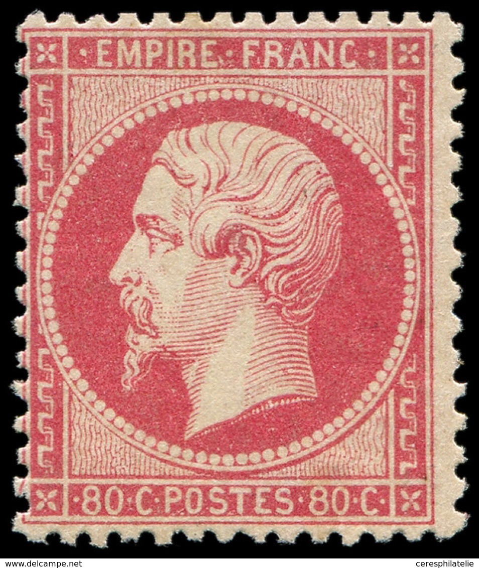 * EMPIRE DENTELE - 24   80c. Rose, Frais Et TB. C - 1862 Napoléon III