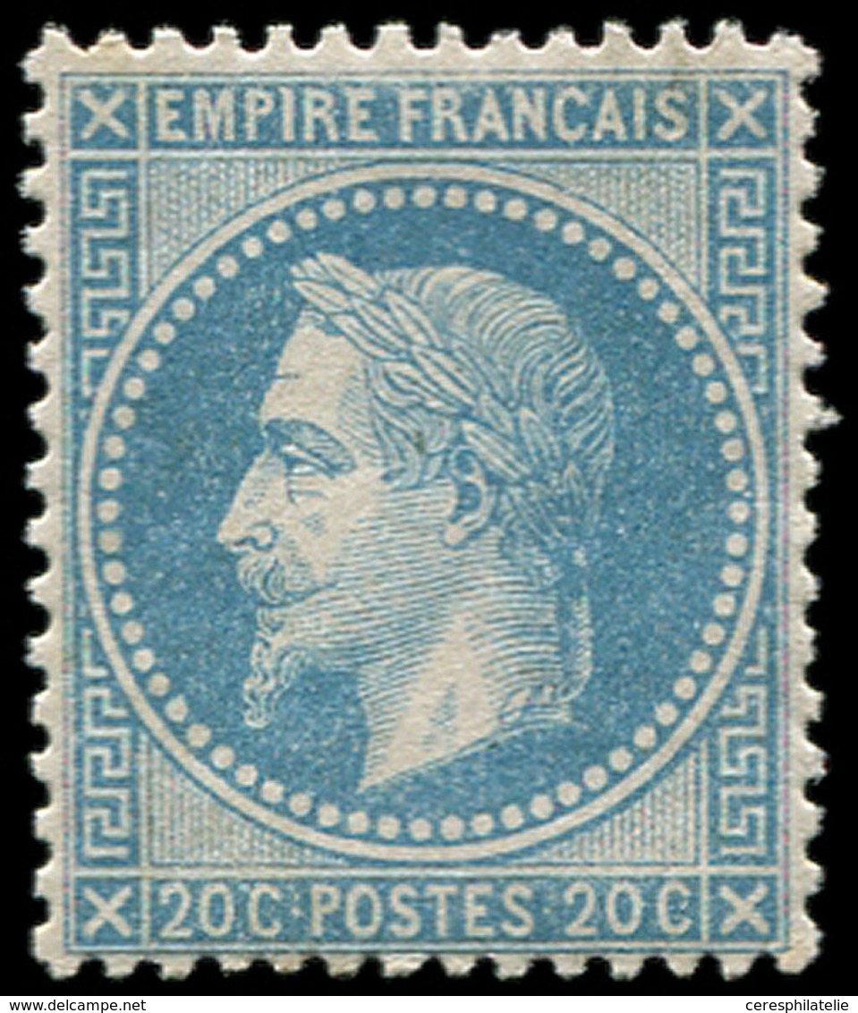 * EMPIRE LAURE - 29A  20c. Bleu, T I, Quasi **, TB - 1863-1870 Napoléon III Lauré