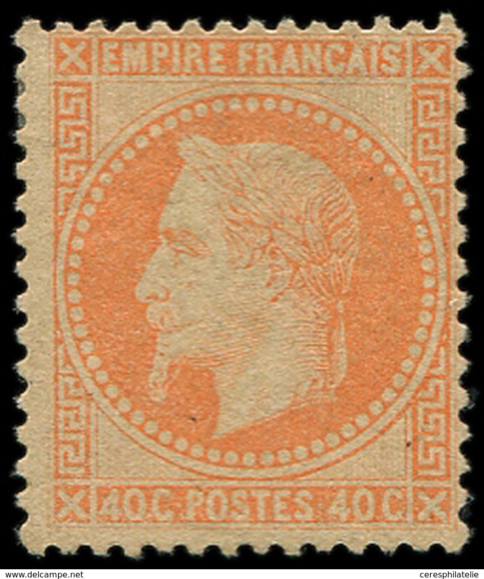 * EMPIRE LAURE - 31   40c. Orange, Ch. Un Peu Forte, B/TB. C - 1863-1870 Napoléon III Lauré