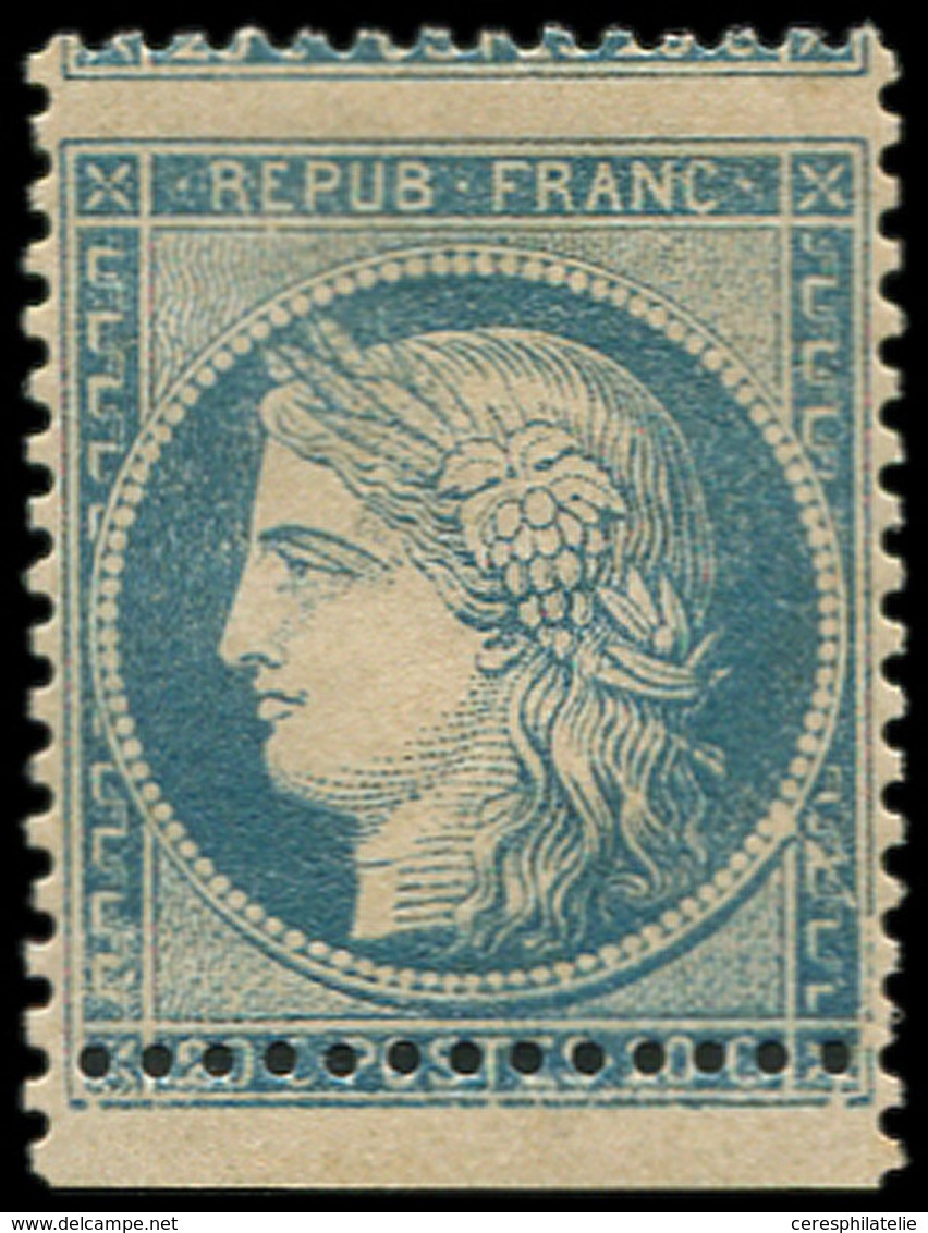 * SIEGE DE PARIS - 37   20c. Bleu, PIQUAGE Décalé, Petit Bdf, TB - 1870 Assedio Di Parigi