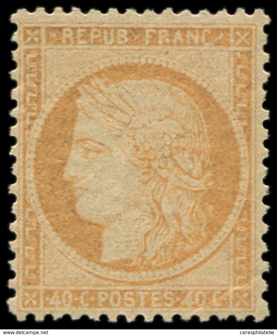 * SIEGE DE PARIS - 38   40c. Orange, Papier Jaunâtre, Tirage De La Commune, TB. C - 1870 Siège De Paris