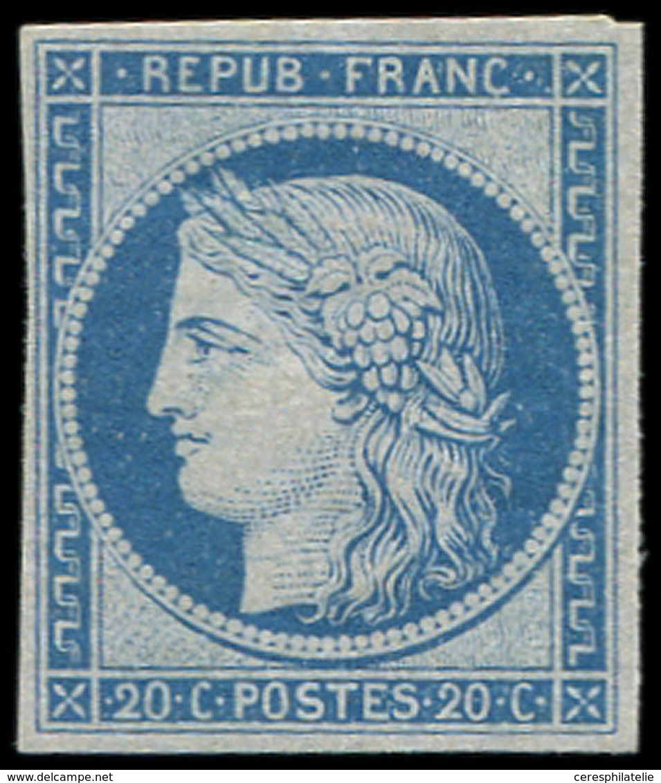 * SIEGE DE PARIS - R37f 20c. Bleu Clair, REIMPRESSION Granet, TB - 1870 Siège De Paris