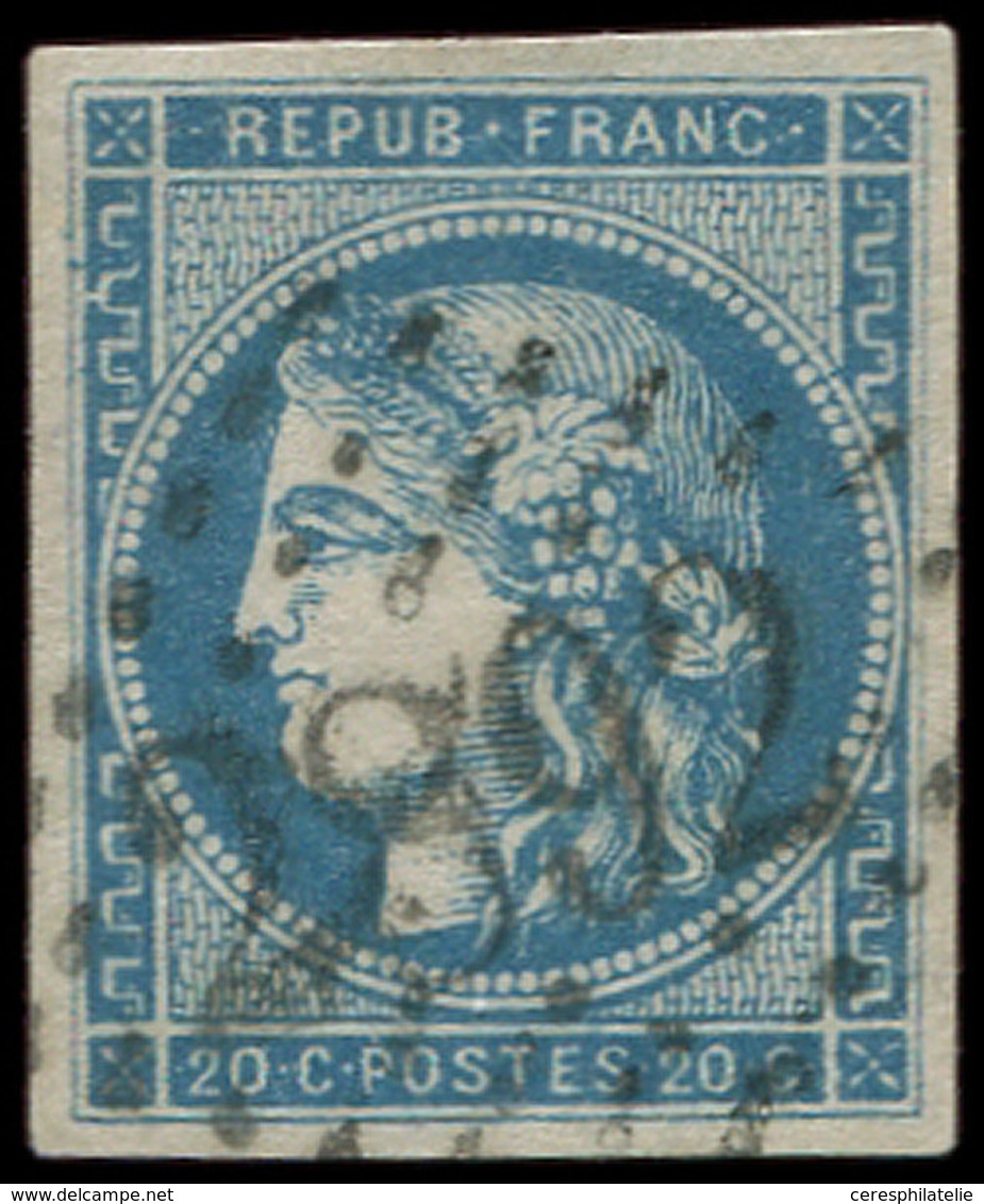 EMISSION DE BORDEAUX - 45A  20c. Bleu, T II, R I, Très Belles Marges, Obl. GC 2892 De PLOERMEL, TTB - 1870 Emissione Di Bordeaux