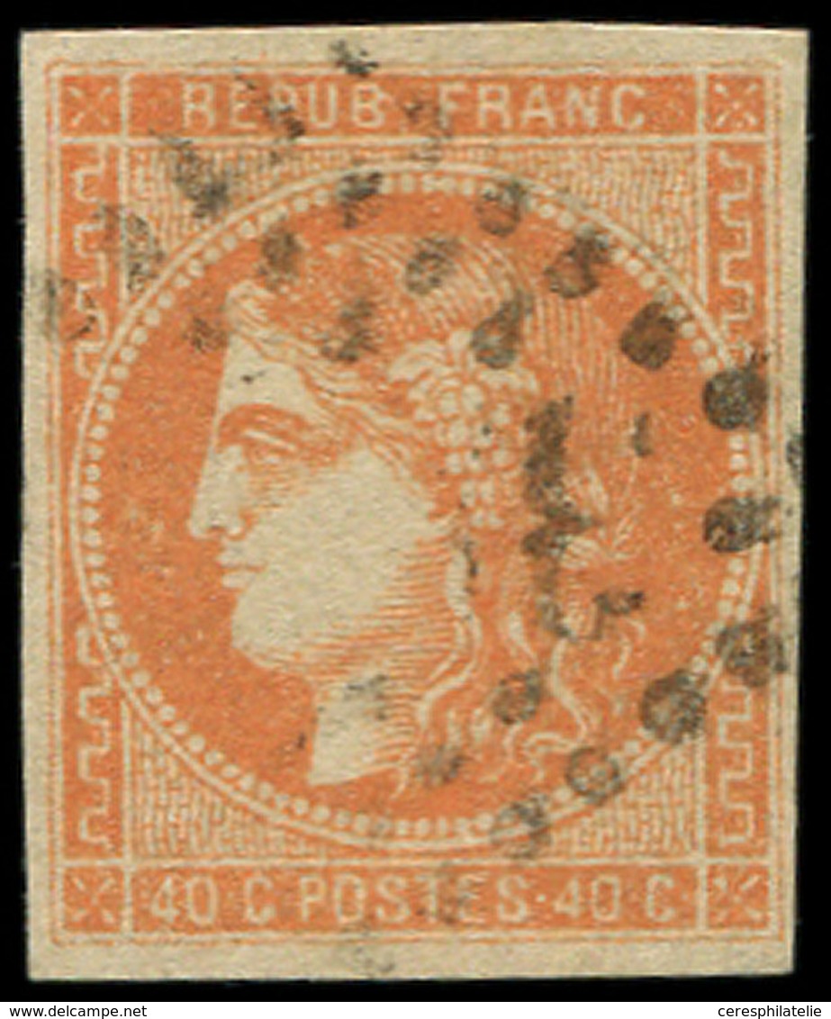 EMISSION DE BORDEAUX - 48   40c. Orange, Oblitéré GC, TB. J - 1870 Emissione Di Bordeaux