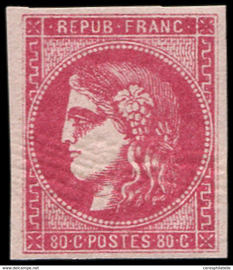 ** EMISSION DE BORDEAUX - 49b  80c. Rose Vif, Frais Et TTB - 1870 Uitgave Van Bordeaux