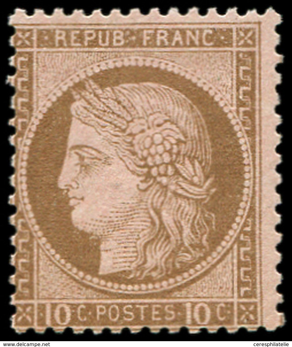 ** CERES DENTELE - 54   10c. Brun Sur Rose, Frais Et TB - 1871-1875 Cérès