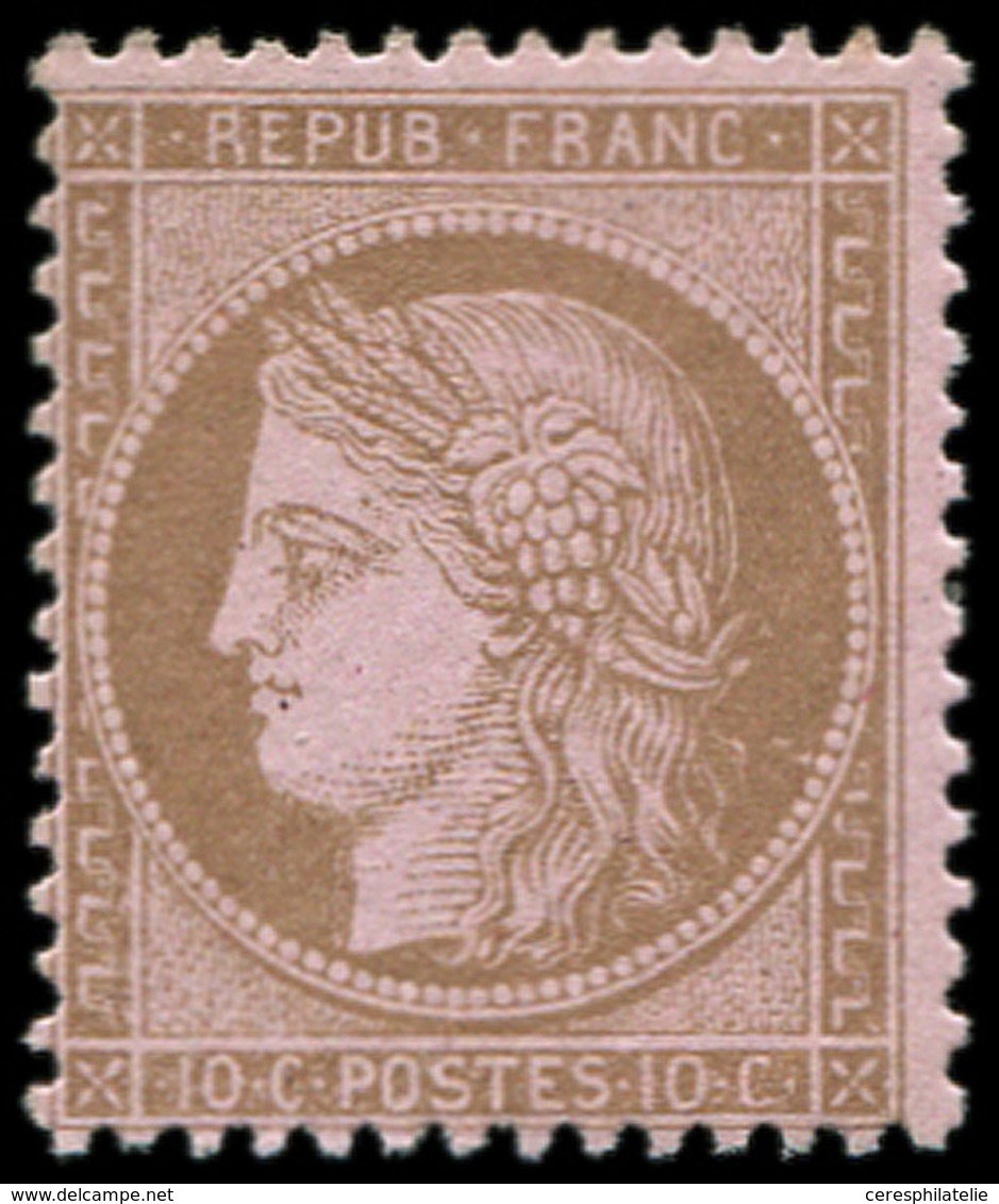 ** CERES DENTELE - 58   10c. Brun Sur Rose, Très Frais, TTB - 1871-1875 Ceres