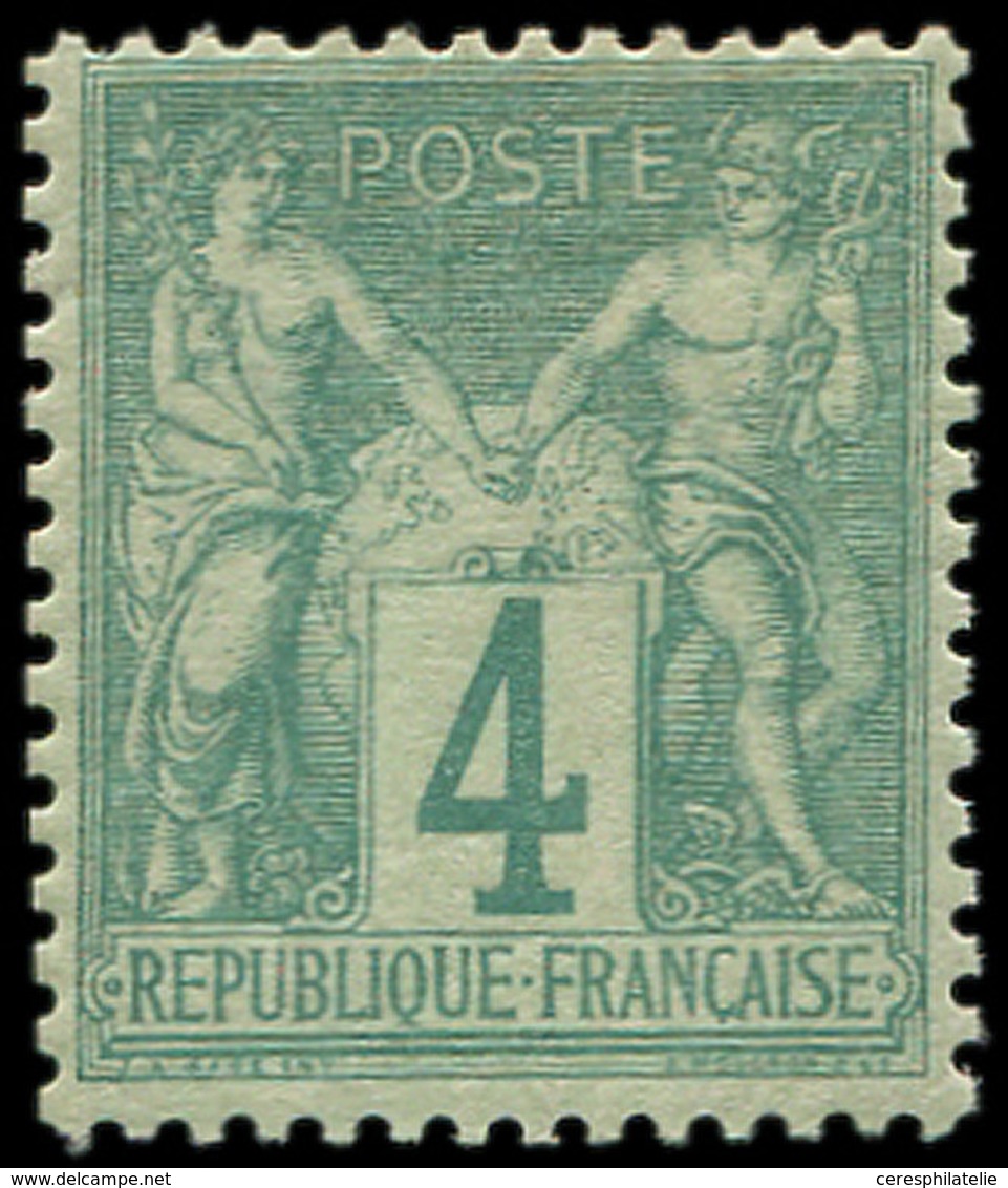 ** TYPE SAGE - 63    4c. Vert, Frais Et TB - 1876-1878 Sage (Type I)