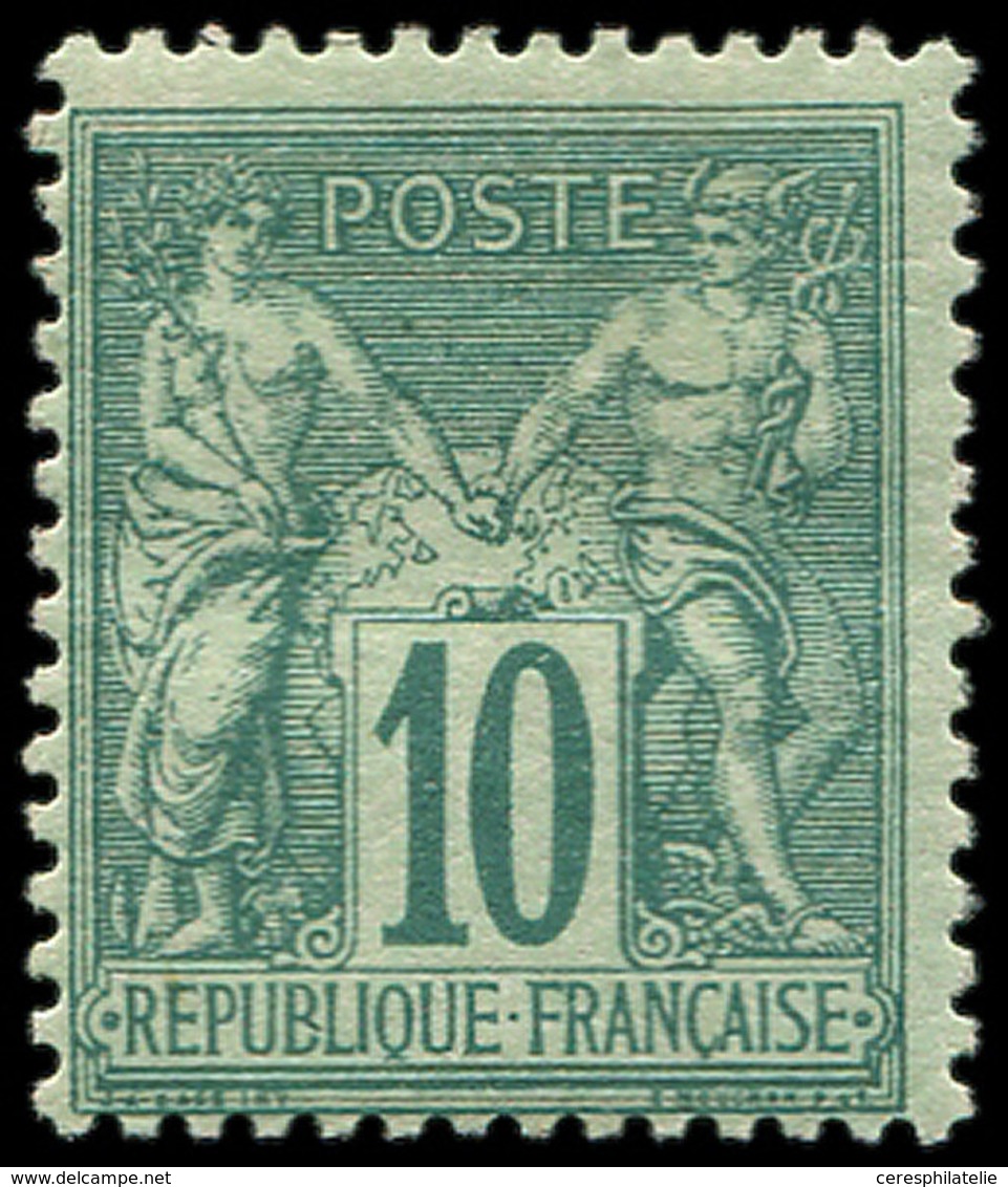 * TYPE SAGE - 76   10c. Vert, Frais Et TB - 1876-1878 Sage (Tipo I)
