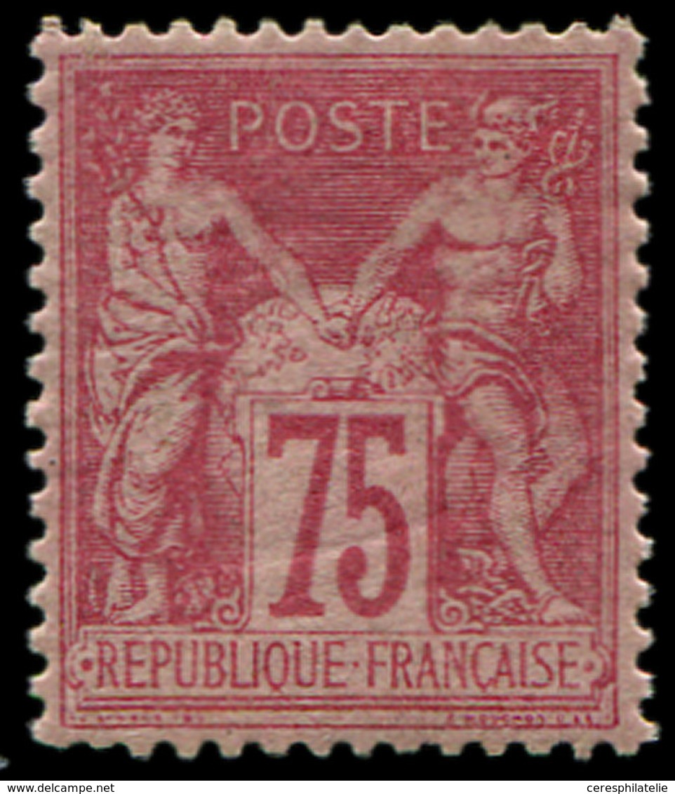 * TYPE SAGE - 81   75c. Rose, Inf. Trace De Ch., Frais Et TB - 1876-1878 Sage (Type I)