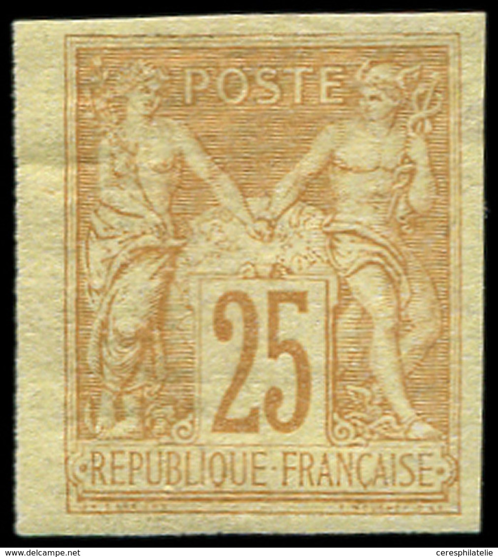 * TYPE SAGE - Granet 92d : 25c. Bistre Sur Jaune, TB - 1876-1898 Sage (Tipo II)