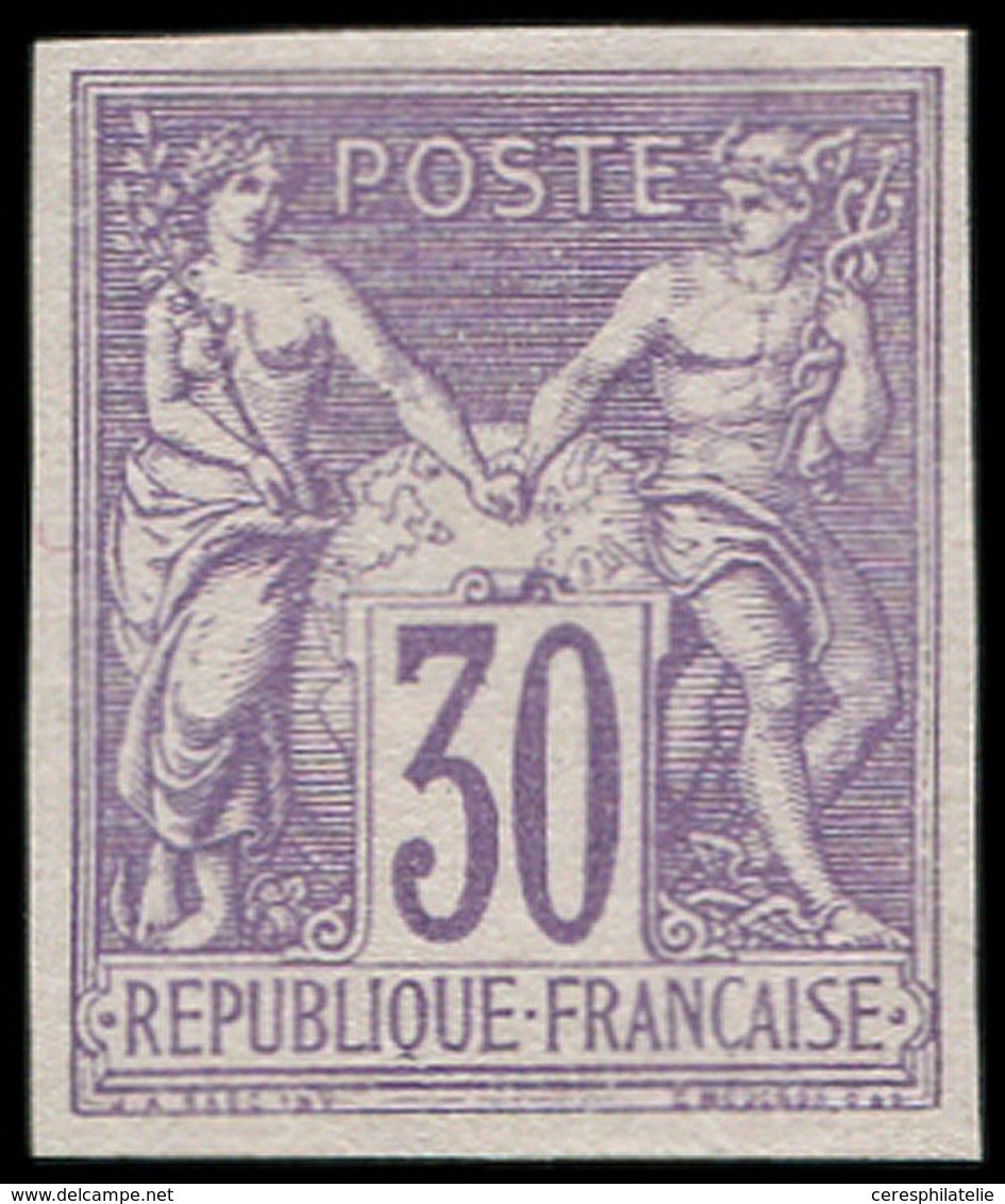 (*) ESSAIS -  69 : Sage, 30c. Violet ND, TTB, J, R - Autres & Non Classés