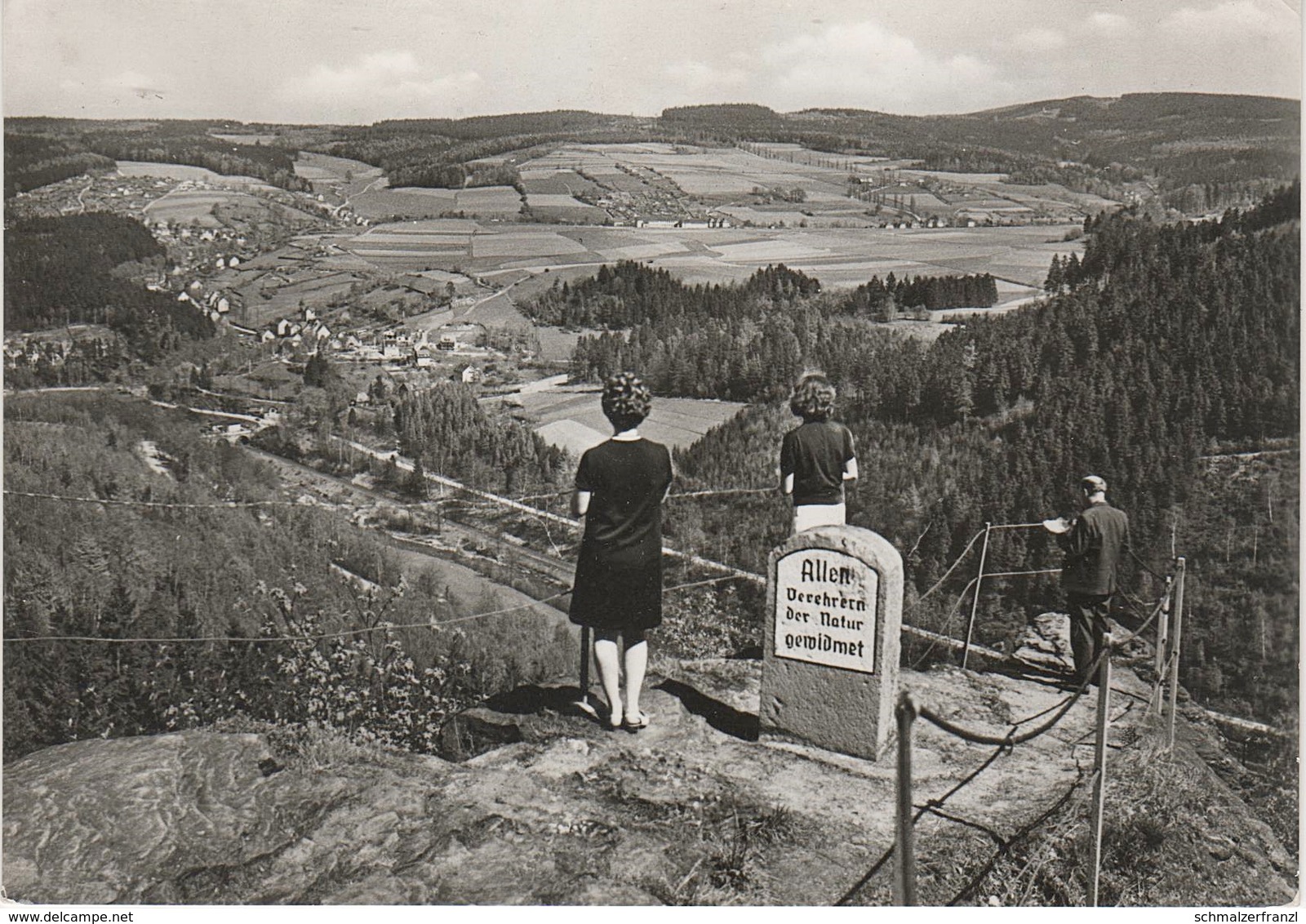 AK Albernau Aussichtspunkt Felsen Kanzel Muldental A Zschorlau Bockau Schneeberg Aue Burkhardtsgrün Erzgebirge DDR - Zschorlau