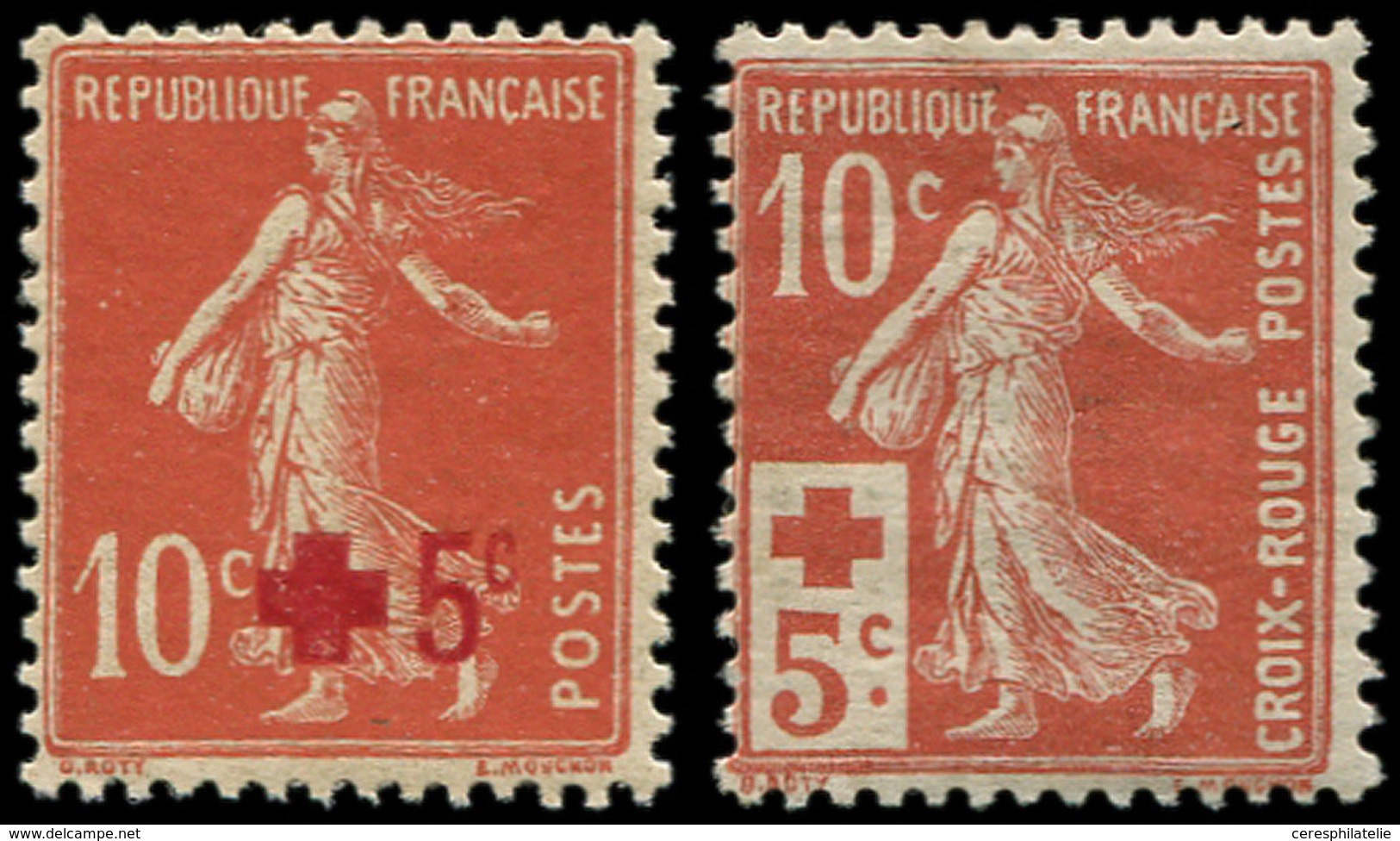 ** EMISSIONS DU XXème SIECLE - 146/47 Croix Rouge, TB - Nuovi