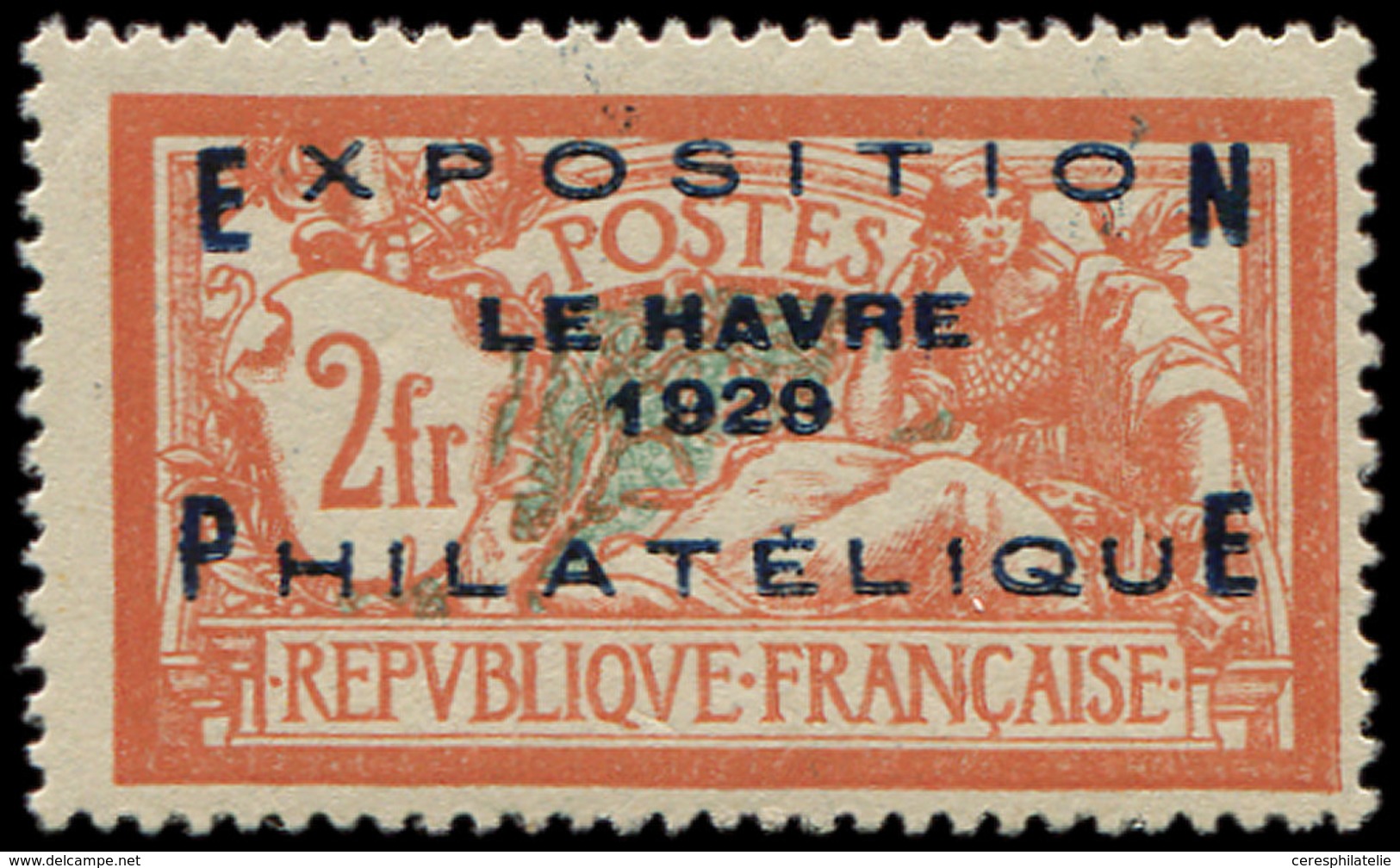 ** EMISSIONS DU XXème SIECLE - 257A  Expo Le Havre, 2f. Orange Et Vert-bleu, TB - Nuovi