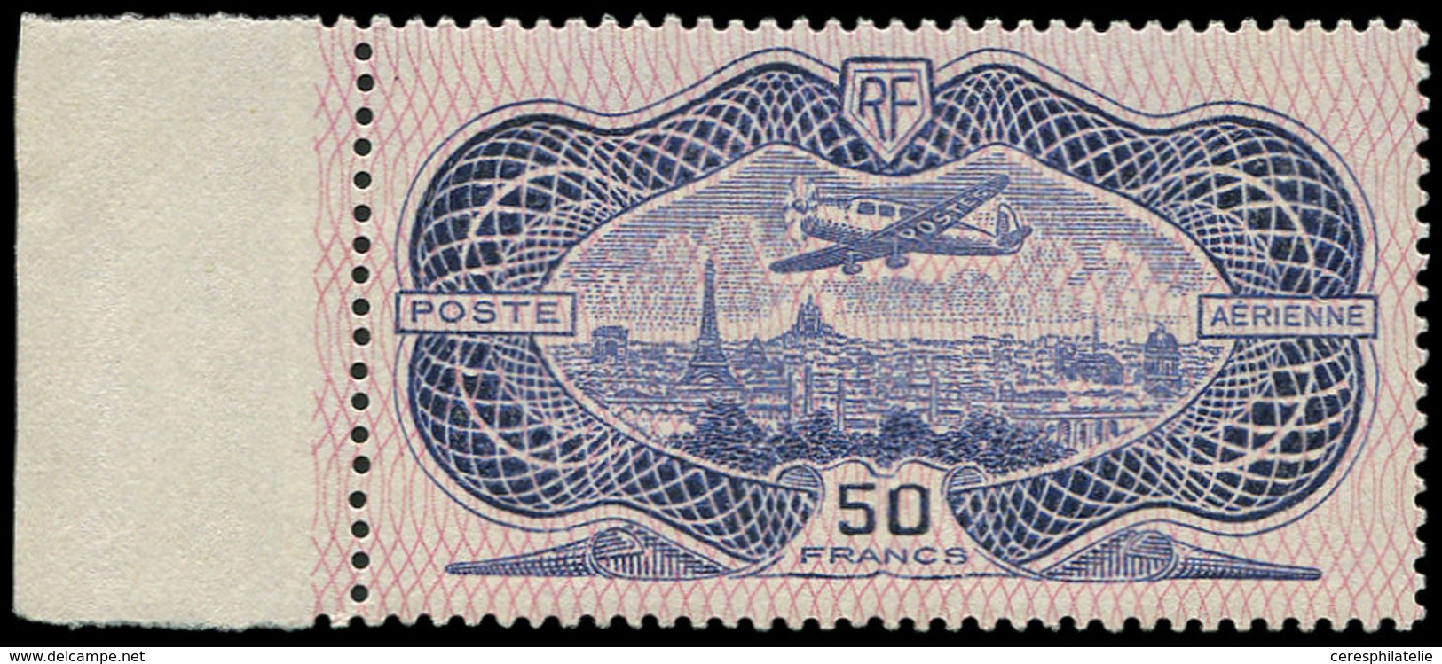 ** POSTE AERIENNE - 15  50f. Burelé, Bdf, TB - 1927-1959 Neufs