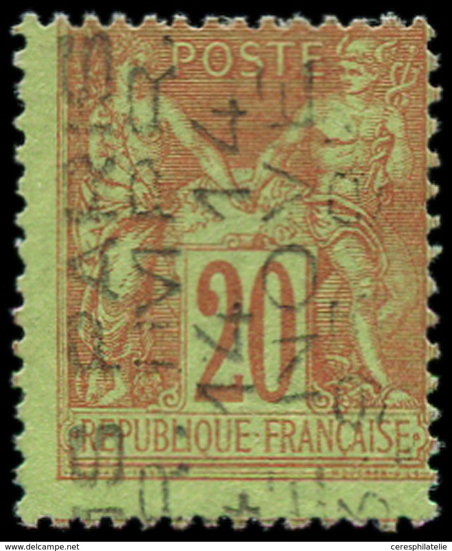 (*) PREOBLITERES - 18  Sage, 20c. Brique Sur Vert, 14 NOV., TB. C - 1893-1947