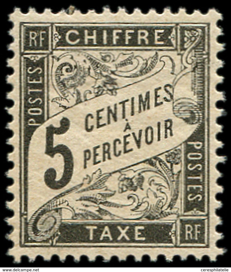 ** TAXE - 14   5c. Noir, Frais Et TTB - 1859-1959 Oblitérés