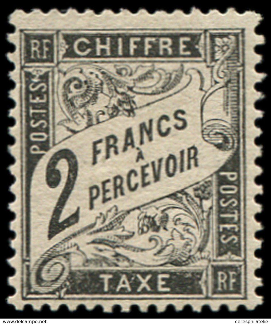 * TAXE - 23   2f. Noir, Frais Et TB. C - 1859-1959 Oblitérés