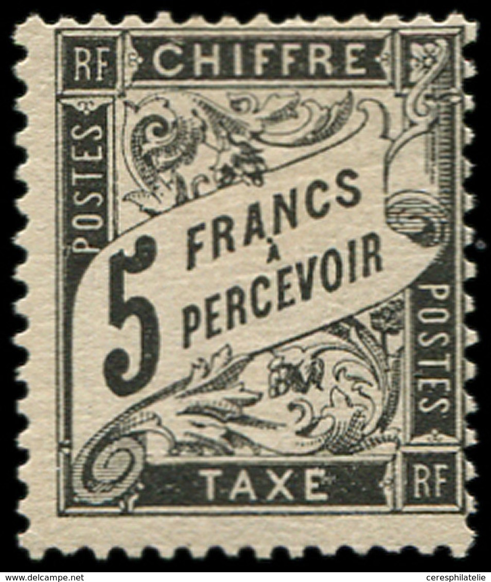 * TAXE - 24   5f. Noir, TB - 1859-1959 Usati