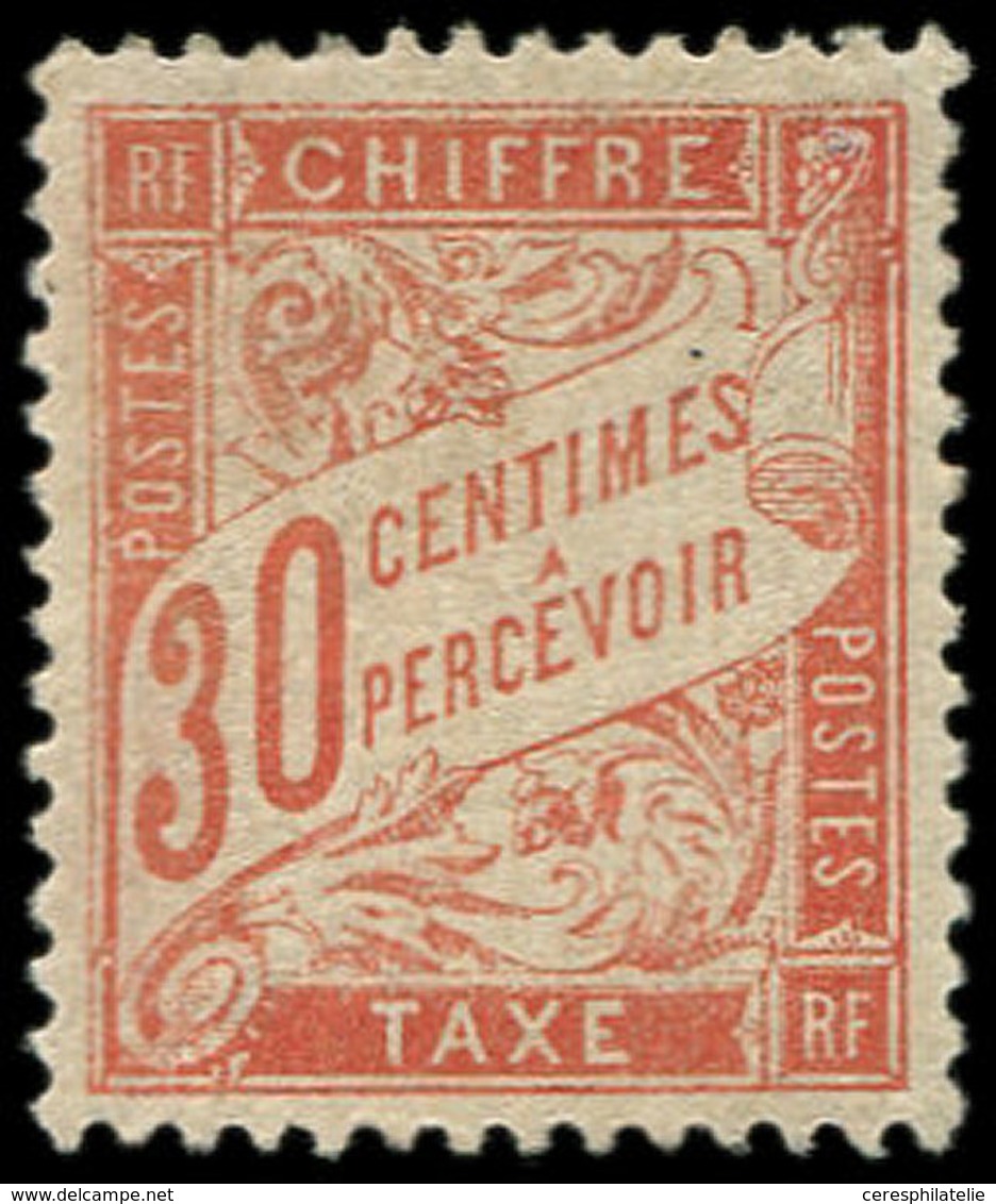 * TAXE - 34  30c. Rouge-orange, Très Bon Centrage, TB. C - 1859-1959 Oblitérés