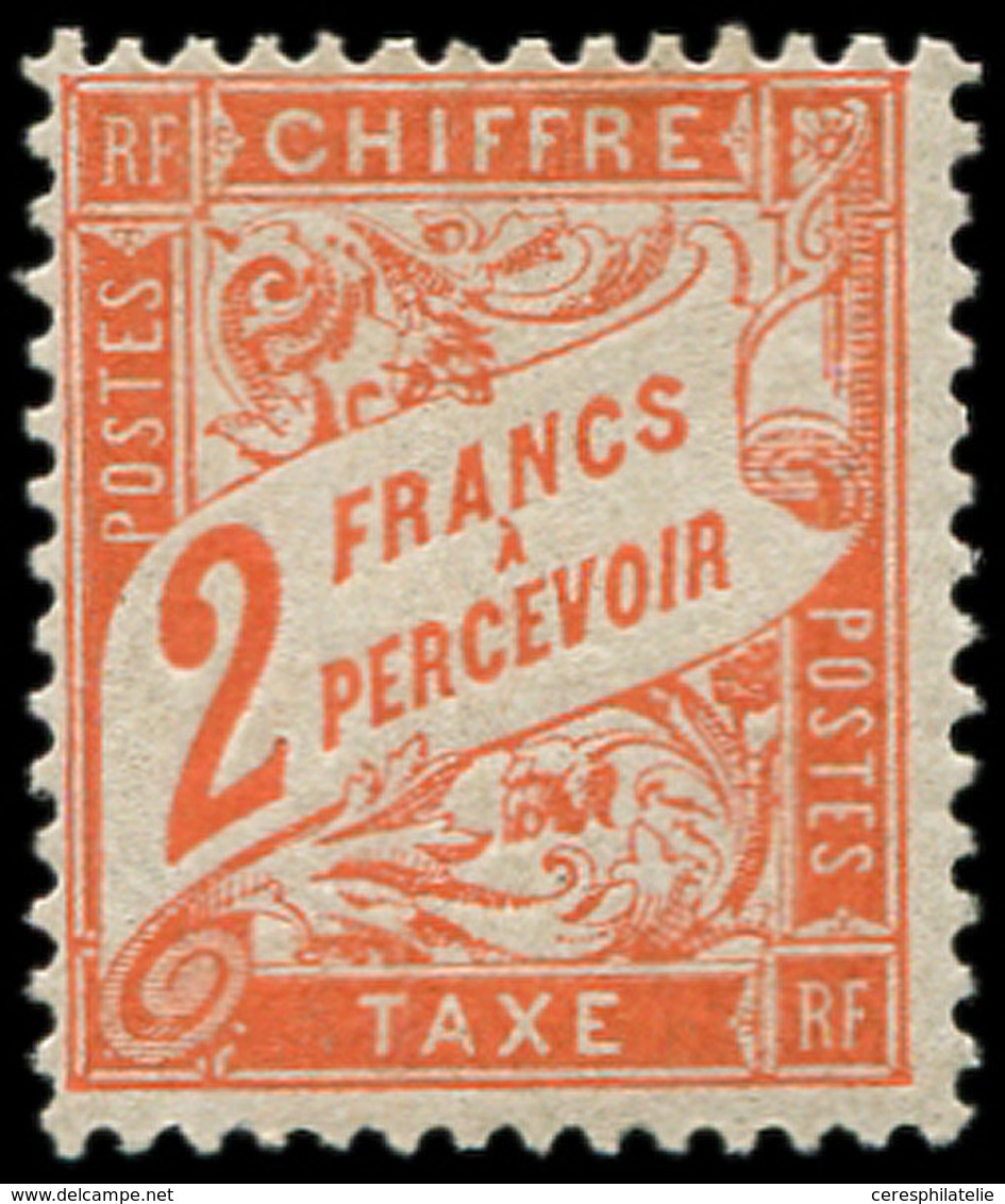 ** TAXE - 41   2f. Rouge-orange, TB - 1859-1959 Oblitérés