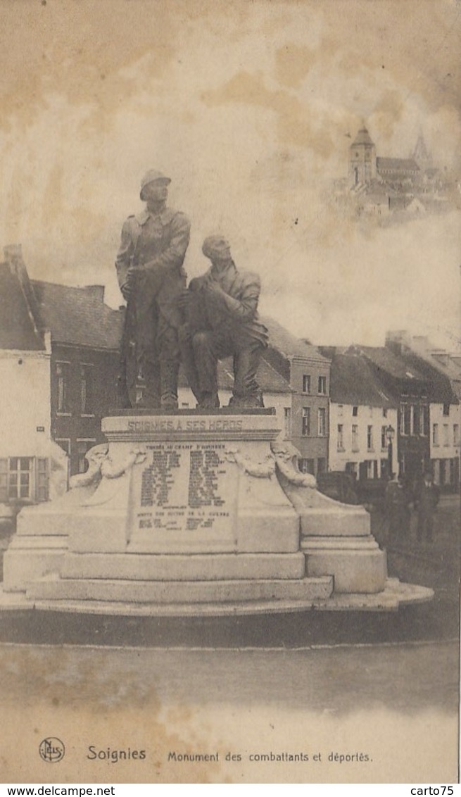 Belgique - Soignies - Monument Morts Guerre - Combattants Et Déportés - 1923 - Soignies