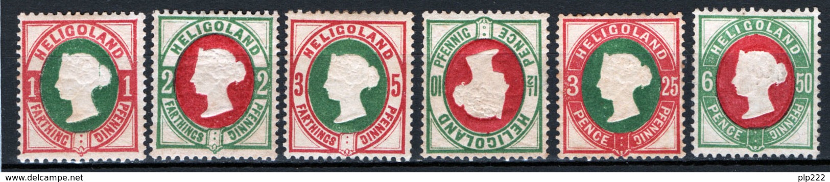 Germania Heligoland 1875 Unif.10/15 */MH VF/F - Héligoland