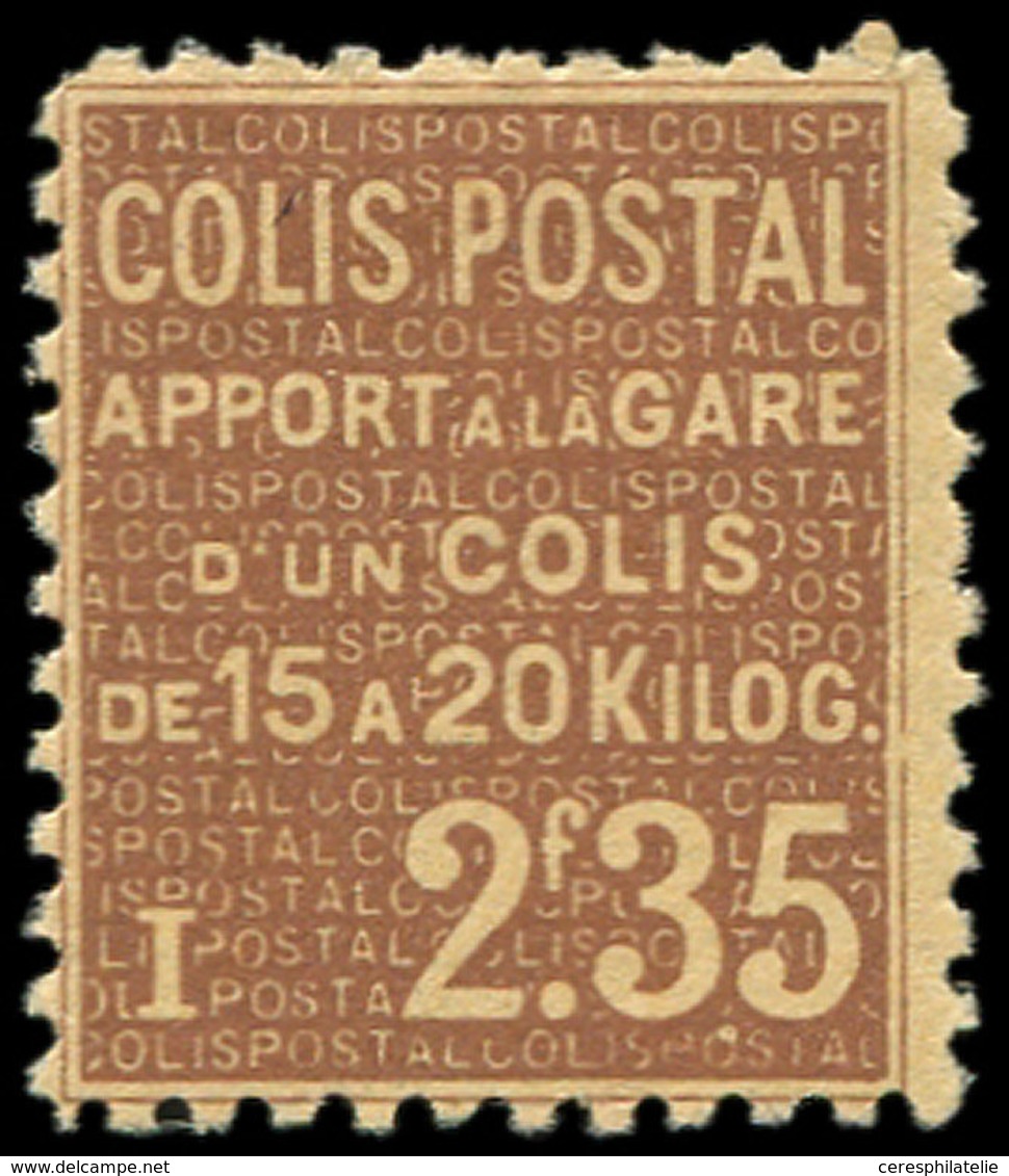 * COLIS POSTAUX  (N° Et Cote Maury) - 92   2f35 Brun Sur Jaune, Frais Et TB, Cote Yvert - Nuovi